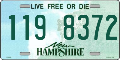 NH license plate 1198372