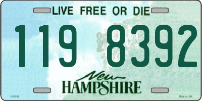 NH license plate 1198392