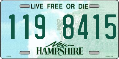 NH license plate 1198415