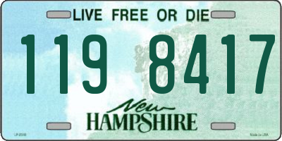NH license plate 1198417