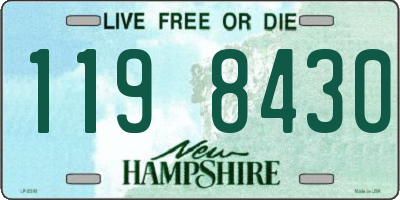 NH license plate 1198430