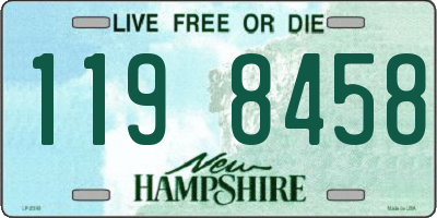 NH license plate 1198458