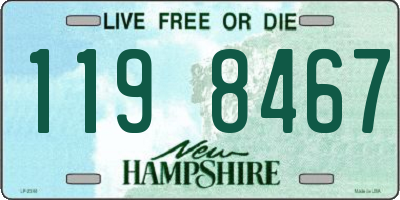 NH license plate 1198467