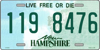 NH license plate 1198476
