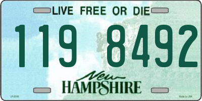 NH license plate 1198492