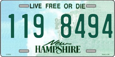 NH license plate 1198494