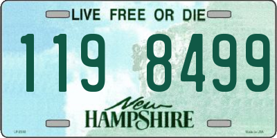 NH license plate 1198499