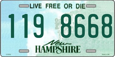 NH license plate 1198668