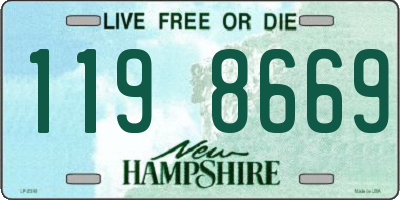 NH license plate 1198669