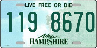 NH license plate 1198670