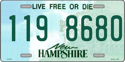 NH license plate 1198680
