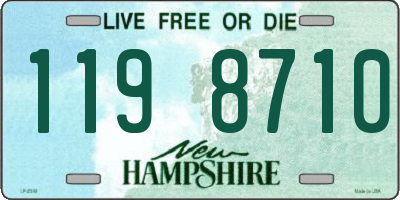 NH license plate 1198710