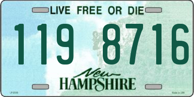NH license plate 1198716