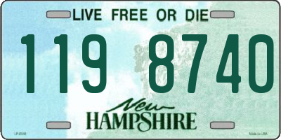 NH license plate 1198740