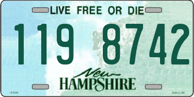 NH license plate 1198742