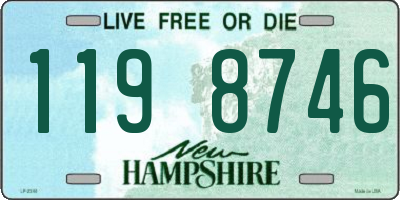 NH license plate 1198746
