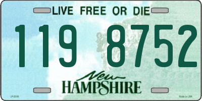 NH license plate 1198752