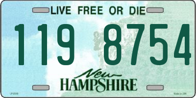 NH license plate 1198754