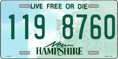 NH license plate 1198760