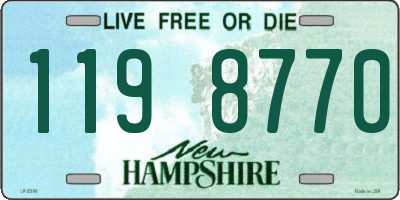 NH license plate 1198770
