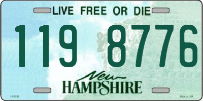 NH license plate 1198776