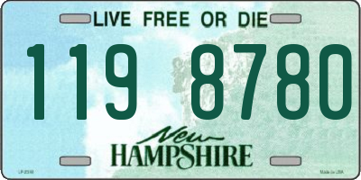 NH license plate 1198780