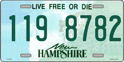 NH license plate 1198782