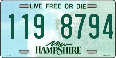 NH license plate 1198794