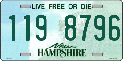 NH license plate 1198796