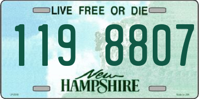 NH license plate 1198807