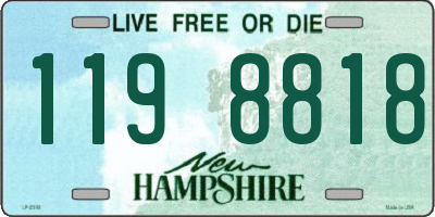 NH license plate 1198818