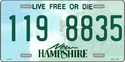 NH license plate 1198835