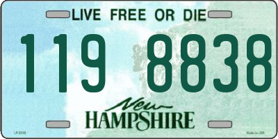 NH license plate 1198838