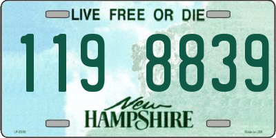 NH license plate 1198839