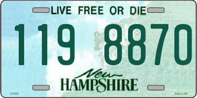 NH license plate 1198870