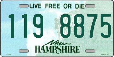 NH license plate 1198875