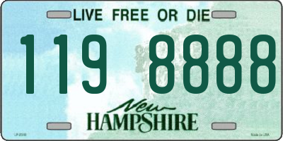 NH license plate 1198888