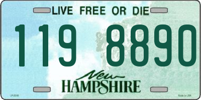 NH license plate 1198890