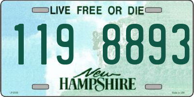 NH license plate 1198893