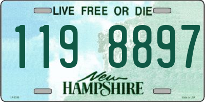 NH license plate 1198897