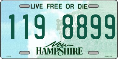 NH license plate 1198899