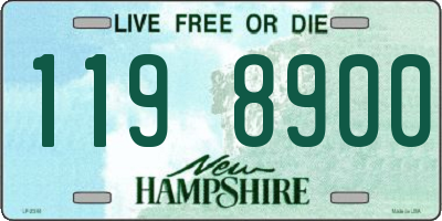NH license plate 1198900