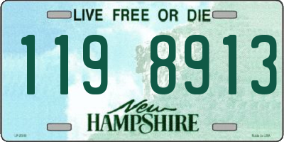 NH license plate 1198913