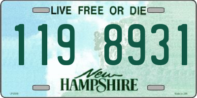 NH license plate 1198931