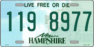 NH license plate 1198977