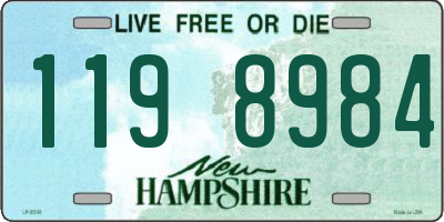NH license plate 1198984