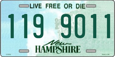 NH license plate 1199011