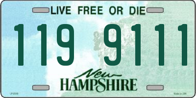 NH license plate 1199111