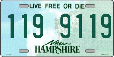 NH license plate 1199119