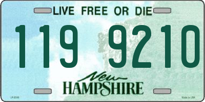 NH license plate 1199210